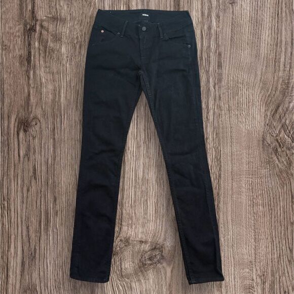 Hudson Collin Flap Jeans Black Skinny Jeans Sleek Design - Picture 1 of 9
